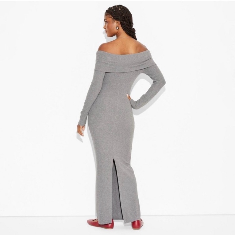 Wild Fable Off Shoulder Long Sleeve Maxi Dress - Picture 3 of 6
